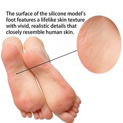 SZLYTYUN A Pair of Silicone Female feet Models Realistic Life Size Silicone M…