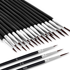 30 Pcs Tiny Detail Paint Brushes Set, Micro Small Paint Brush with 3 Sizes, Mini