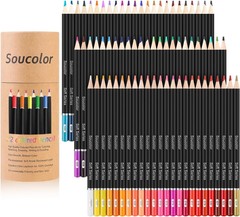 72-Color Colored Pencils For Adult Coloring Books, Soft Core, Artist Sk