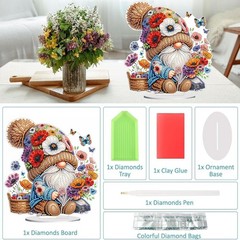 Dwarf Flower Diamond Painting Kit 5D Full Drill DIY Craft