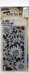 Tim Holtz – Stampers Anon Stencil, 5 inches x 12 inches, Bouquet -Layered