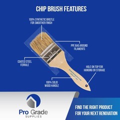 Pro Grade – Chip Brush – Paint Set – 24 Pack – 24Pc. Var., Multicolor