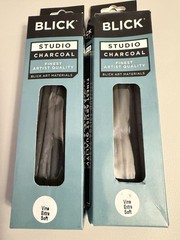 Pack Of 2 BLICK Studio Charcoal | Vine Extra Soft | 12 Pieces Ea | New