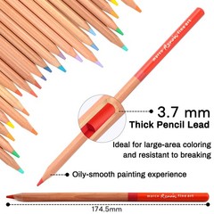 Renoir 3100 Series Oil-based Colored Pencils 36 Colors 3.7mm Core Art Set