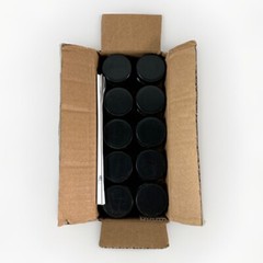 10pk Airbrush 3/4oz Glass Jar Bottles with Plastic Lids, Store Paint Siphon Feed