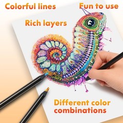 Art Supplies for Kids Teens Adults, 12 Rainbow Pencils Drawing Supplies, Jumb…