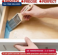 Wesquer 6 Pack Paint Brush Set – Flat & Angled Paint Brushes (1″, 1.5″, 2″, 2.5″