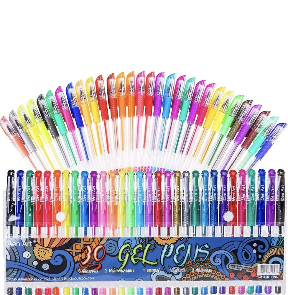Gel Pens Set Colored Markers Pen with for Adult Coloring