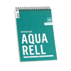 Römerturm Watercolour Pad, DIN A4, 300 g/m², White, Rough, Spiral Bound, 30 Shee