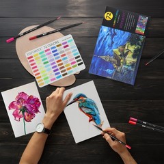 Premium Black Edition Colored Pencils for Adults Coloring – 72 Coloring Penci…