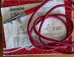 Vintage paasche Airbrush VL Set Kit In Box With Accessories And Manual