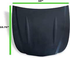 LiME LiNE Speed Shape Custom Paint Display Hood, ABS Plastic – White