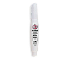 SUPER MET-AL #1295 SQUEEZE ACTION METAL TIP WHITE PAINT MARKER