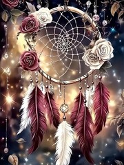 Dream Catcher 5D DIY Diamond Painting Kits for Adults, Diamond Art Kits for Begi