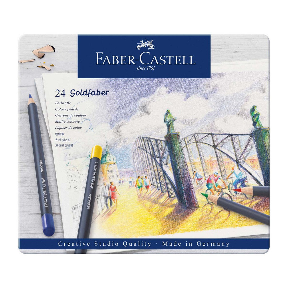 Faber-Castell Goldfaber Artist Colouring Pencils 24 Tin