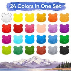 Finenolo 24 Colors Twist Crayons for Kids School