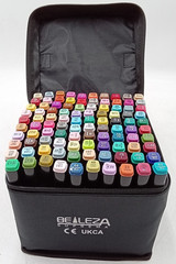 100 Colors Dual Tips Alcohol Markers Permanent Sketch Art Markers Pens Set