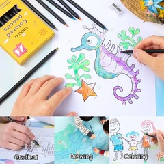 12 Colors Rainbow Pencils for Kids Adults, Rainbow Colored Pencil Art Supplie…