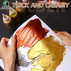 NEW 50ml Marie’s Metallic Acrylic Paint Pearlescent white Pigment for DIY Art