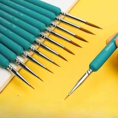 11Pcs/Set Hook Line Pen For Watercolor Oil Painting Extra Fine Soft Wolf Hair Ha