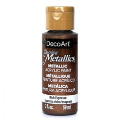 DecoArt Dazzling Metallics 2-Ounce Rich Espresso 2 Fl Oz (Pack of 1), Brown