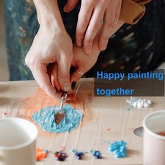 5 Pcs Palette Knife Set Painting Tools for Oil Acrylic Mixing Spatulas