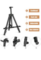 Art Painting Artist Easel Stand, Portable Tripod Adjustable Aluminum Metal