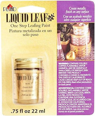 Liquid Leaf Restoring Metallic Paint Gold Antique Paint 3/4 Oz