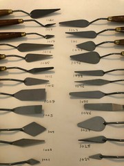 Wide Selection Artist Palette Knifes With Wooden Handle Please choose your model