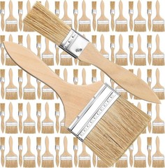 Disposable Chip Brushes Set – 100 Count in 1 Inch & 2 Inch for Creative Projects