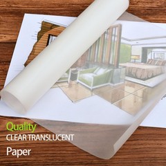 Tracing Paper Roll 24 Inch x 25 Yard White Translucent Vellum Pattern Sewing