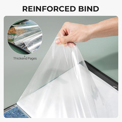 18″X24″ Art Portfolio, 30 Pockets Display 60 Pages Art Portfolio Folder with Cle