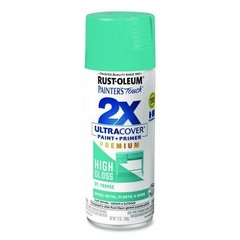 Rust-Oleum 2X Ultra Cover Spray Paint, High Gloss St. Tropez, 12 oz Can, 6/CT