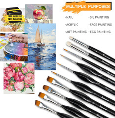 Detail Paint Brushes Set 10Pcs Miniature Brushes for Fine Detailing, Acrylic,Mod
