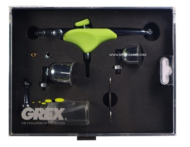 Grex Genesis.XSi5 Double Action Siphon Feed Airbrush 0.5mm Multiple Color Cups