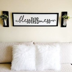 Word Stencils for Painting On Wood Sign Canvas Fabric, Reusable Welcome Farmh…