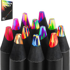 Art Supplies 12 Rainbow Colored Pencils,Teen Girl Gifts Trendy Stuff,Classroom R