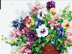 DIY Paint By Numbers Kit -Flowers (F8)-(size: 40x50CM) -Free Shipping