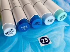 Ohuhu Honolulu B Alcohol Markers – BG + BV (Individual, Brush & Fine Tip)