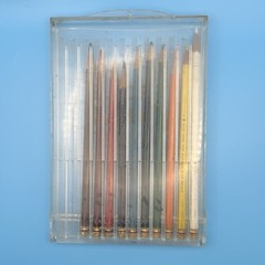 Vtg 1950’s Eagle Verithin Chemi Sealed Art Set 796 w/Case orig. 10 of 12 Pencils