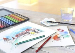 Faber-Castel FC117536 Albrecht Durer Artist Watercolor Pencils in A Metal T