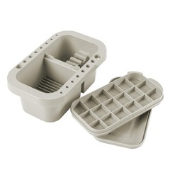 Paint Brush Cleaner Tray Organizer with Palette Holder