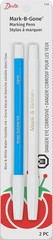 Dritz 710 Mark-B-Gone Marking Pen Combo Pack, Blue & White