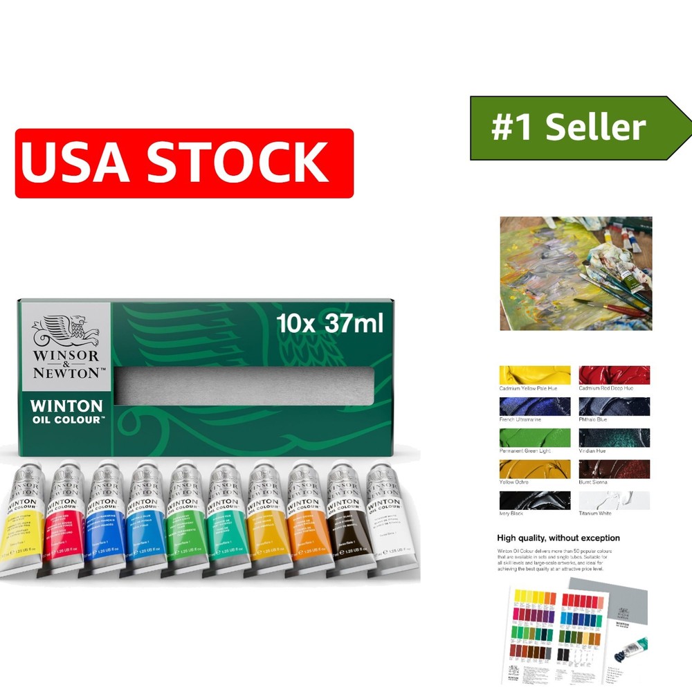 Winton Oil Paint Starter Set – 10x37ml Tubes, Perfect for Creative Expression