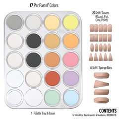 Artist Pastels by GOLDEN, Metallics, Pearlescents & Mediums Set, 17 Color, Pr…