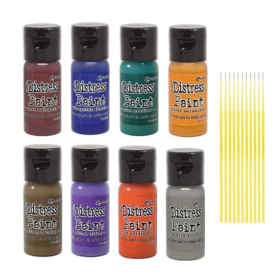Trebbies Distress Paint W/Flip Top Bundles – Water-based Acrylic Tim Holtz