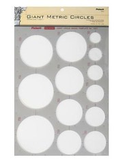 Pickett General Purpose Drafting Templates – giant metric circles – [PACK OF 2]