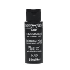 FolkArt Plaid:Craft Multi Surface Chalkboard 2 Fl Oz (Pack of 1), Black