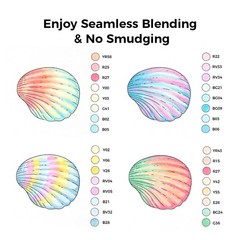 Ohuhu Pastel Alcohol Brush Markers 48 Colors of Honolulu Blossoming Alcohol B…
