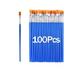 20-200Pcs Paint Brushes Set Nylon Hair for Acrylic Oil Watercolor Artists Kids
